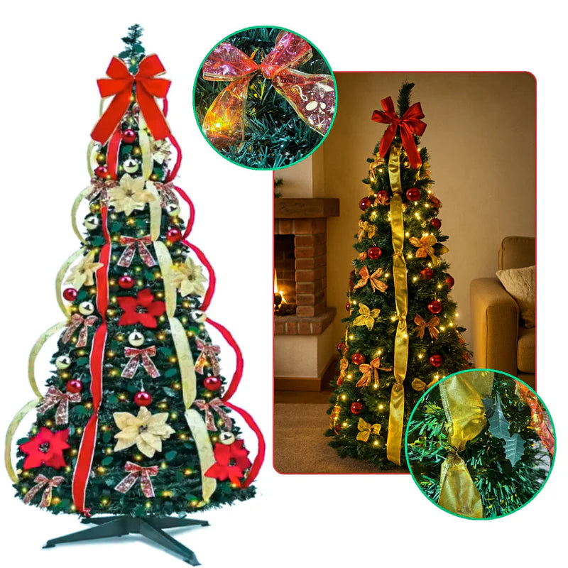 Árvore de Natal Montagem Rápida 1,80m com Luz Integrada