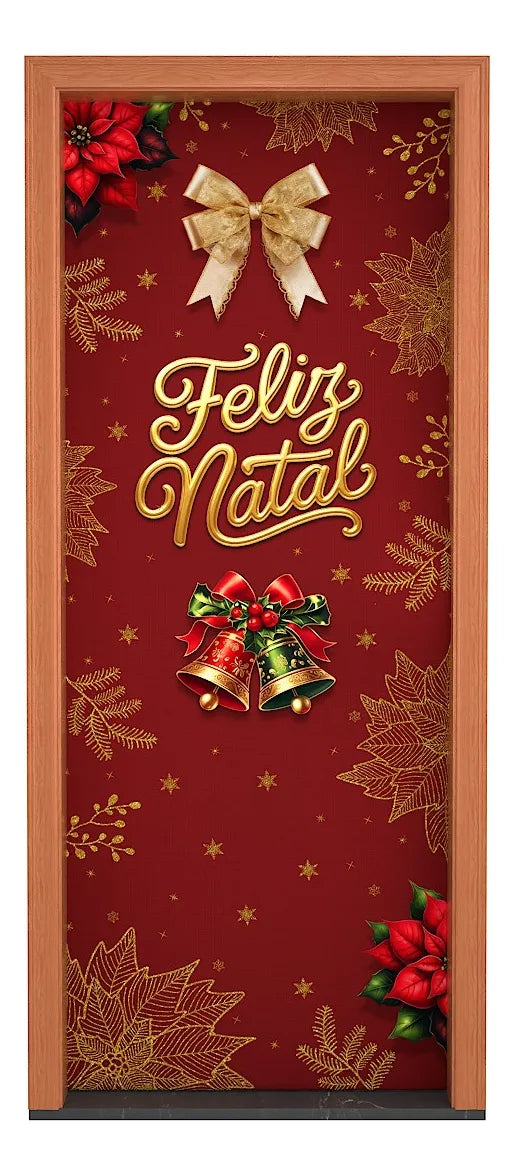 Capa Decorativa de Porta - Feliz Natal