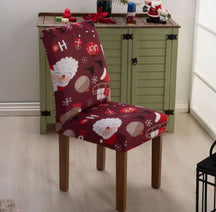 Kit 4 Capas de Cadeira Decorativa Natalina