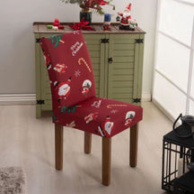 Kit 4 Capas de Cadeira Decorativa Natalina