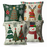 Kit 4 Capas de Almofada Natalina